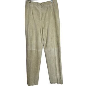 Carlisle Women’s Vintage 100% Suede Leather Pants Y2K!